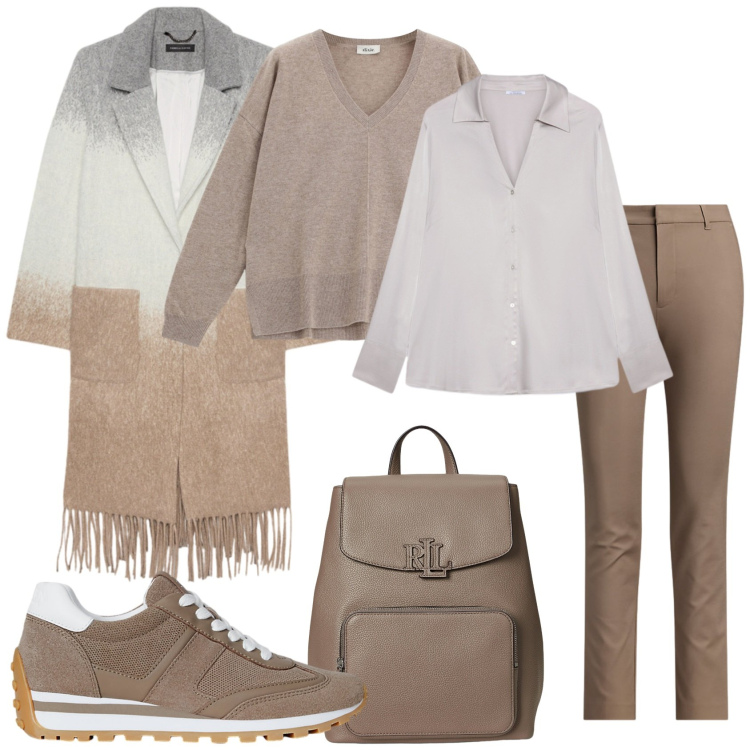 Outfit donna - Il mio modo di essere. Stile Glamour per Tutti i giorni. Abbinamento con maglieria, pantaloni, sneakers, zaini, camicie, cappotti.