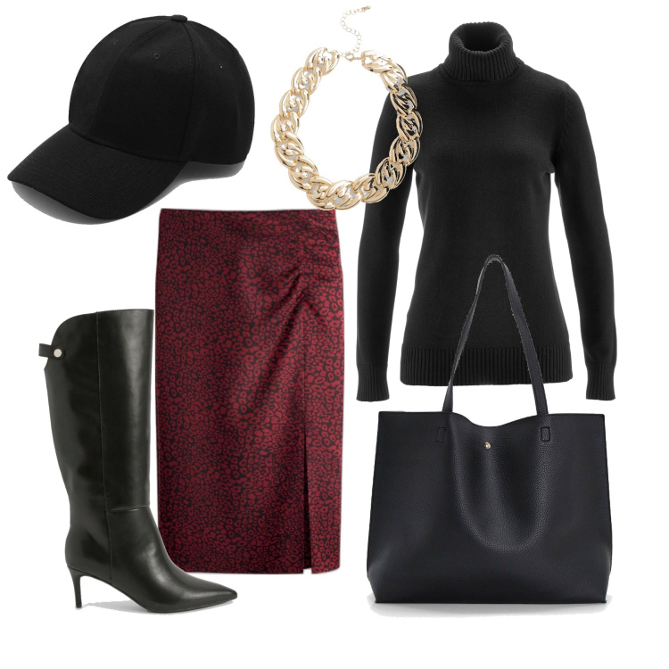 Outfit femme - Novembre. Style Tendance pour Tous les jours. Assortir avec robes, pulls, sacs tote, colliers, bottes, chapeaux.