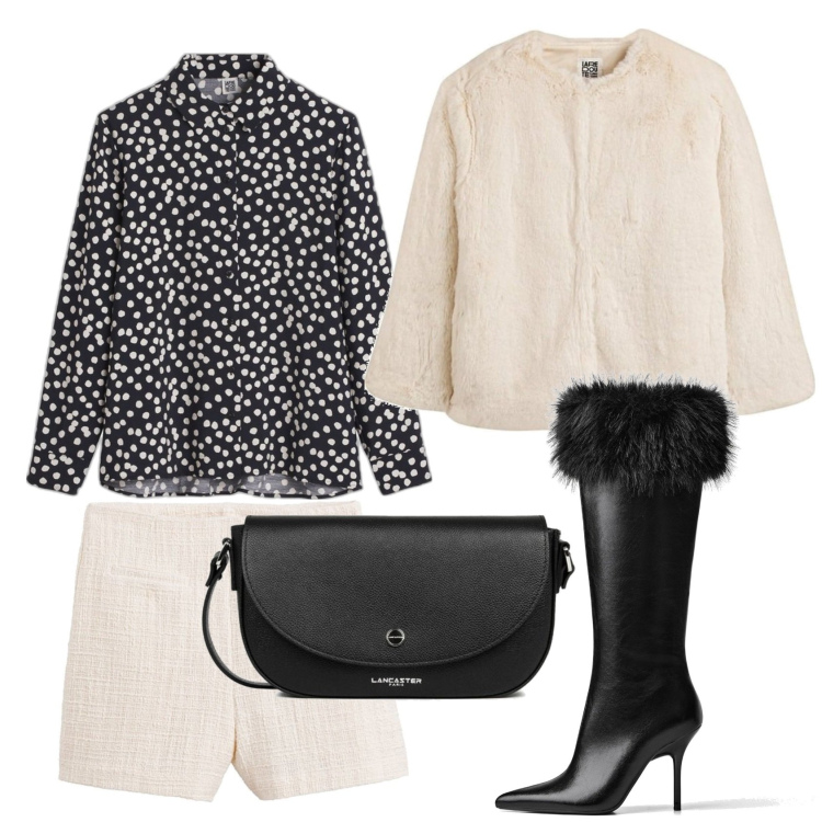 Outfit mujer - Glamorous. Estilo Glamour para Noche/Fiesta elegante. Combinación con shorts, abrigos, camisas, bandoleras, botas.