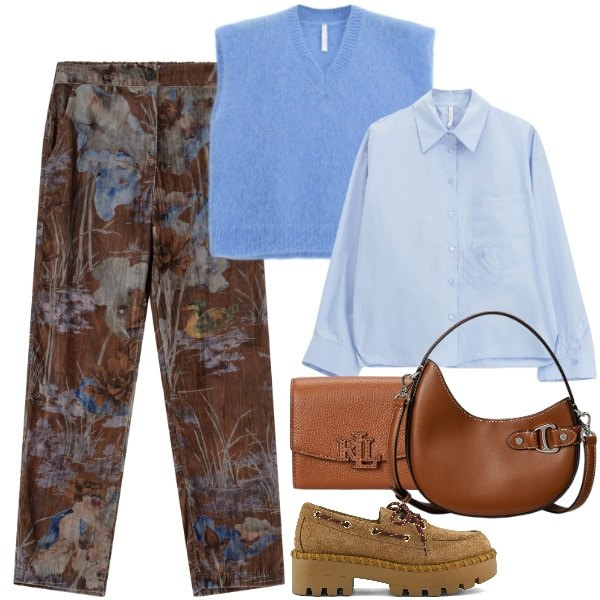 Outfit donna - Qualcosa in velluto - @ellystyle. Stile Urban per Tutti i giorni. Abbinamento con camicie, maglieria, pantaloni, borse a tracolla, portafogli, mocassini.