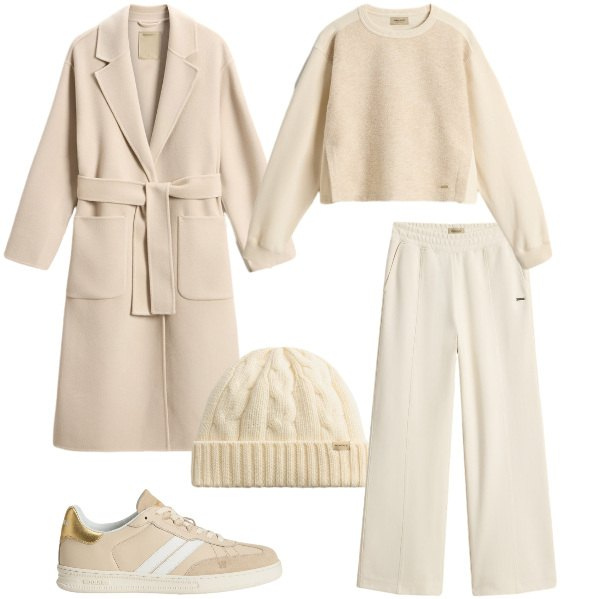 Outfit donna - Total look #2288326. Stile Basic per Tutti i giorni. Abbinamento con pantaloni, cappotti, felpe, sneakers, berretti.