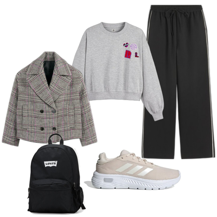 Outfit mujer - Basic #6245. Estilo Basic para Todos los días. Combinación con sneakers, pantalones, sudaderas, mochilas, abrigos.