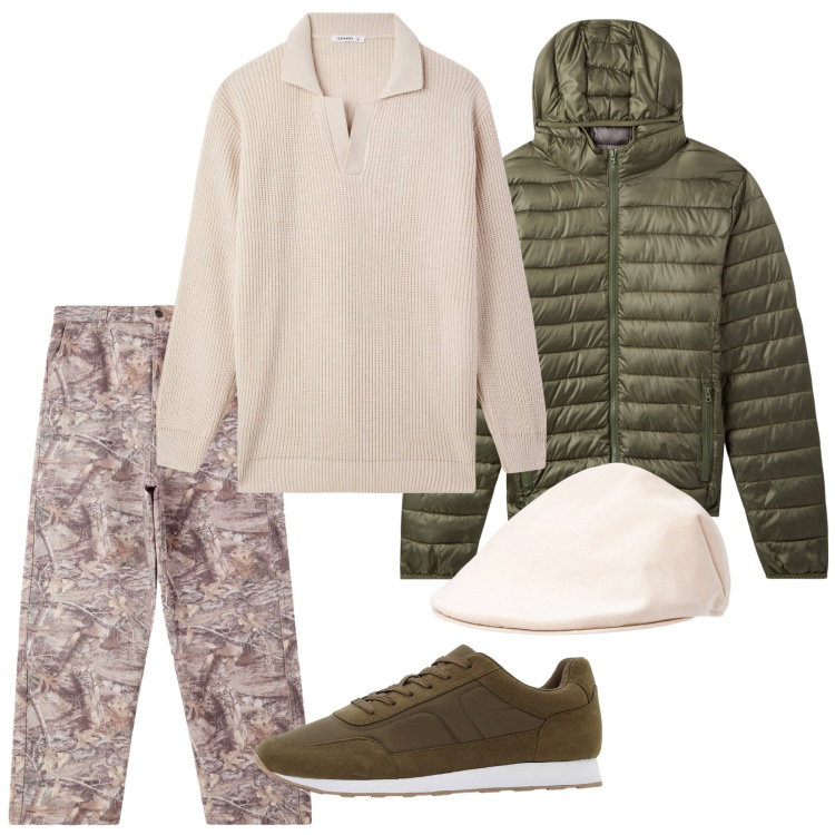 Outfit uomo - Il mio ufficio è differente. Stile Trendy per Ufficio. Abbinamento con sneakers, maglieria, pantaloni, piumini, cappelli e berretti.