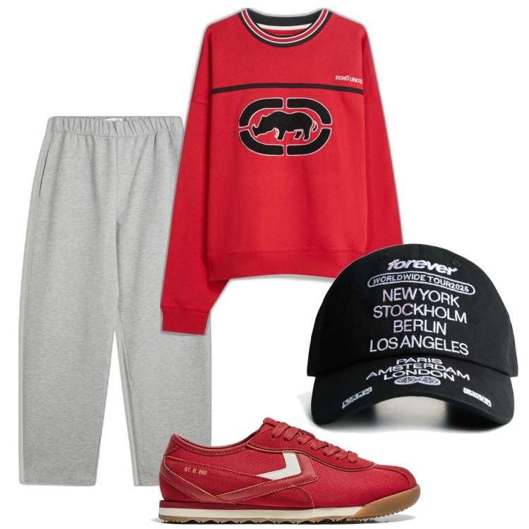 Outfit hombre - Casual look. Estilo Casual para Todos los días. Combinación con sneakers, pantalones, sombreros, sudaderas.