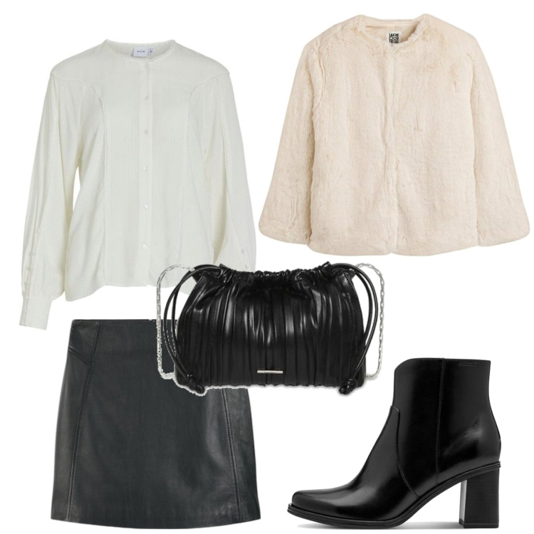 Outfit mujer - Urban style. Estilo Urban para Todos los días. Combinación con abrigos, blusas, bolsos de mano, minifaldas, botines.