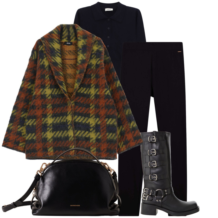 Outfit donna - Total look #2290282. Stile Casual chic per Tutti i giorni. Abbinamento con borse a mano, leggings, stivali, pullovers, cappotti.