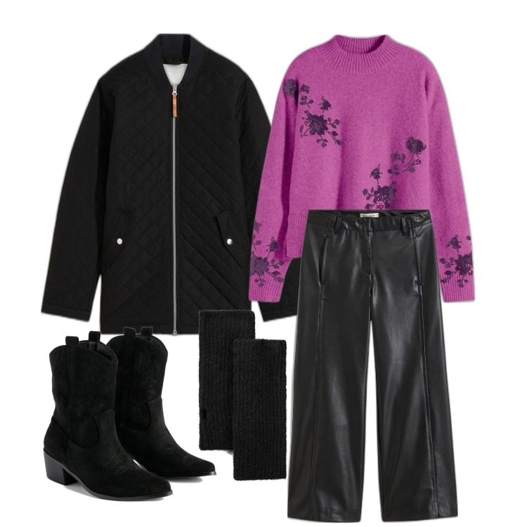 Outfit femme - Novembre. Style Tendance pour Tous les jours. Assortir avec jeans, jupe-culotte, robes longues, socquettes, bottines.