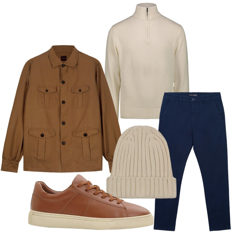 Outfit uomo - La giacca per ogni occasione. Stile Casual per Tutti i giorni. Abbinamento con sneakers, pantaloni chino, maglieria, cappotti, berretti.