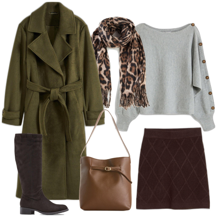 Outfit femme - Sarah. Style Casual chic pour Tous les jours. Assortir avec pulls, bottes, jupes longues, manteaux, foulards, sacs à main.