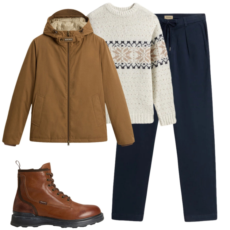Outfit uomo - ‍️. Stile Casual per Tutti i giorni. Abbinamento con pantaloni, giacche, anfibi, maglieria.