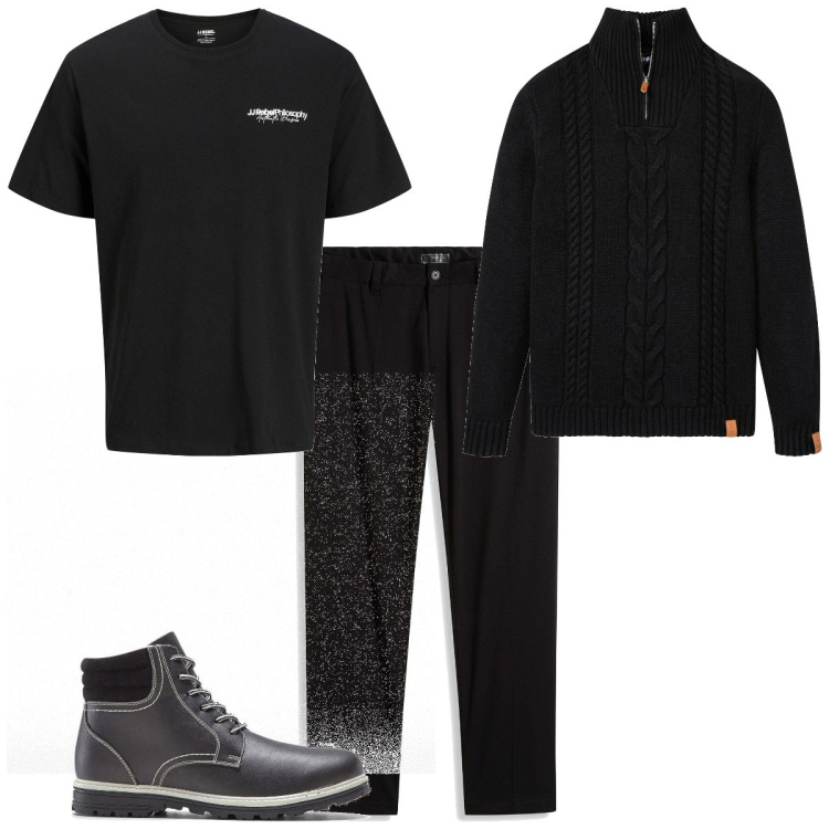 Outfit homme - Urban #5677. Style Urban pour Tous les jours. Assortir avec pantalon , pulls, bottes, t-shirts.