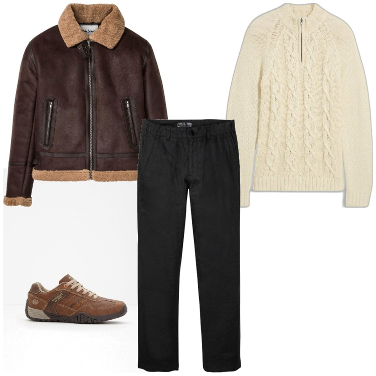 Outfit homme - Urban #5678. Style Urban pour Tous les jours. Assortir avec pantalon , vestes, pulls, sneakers.