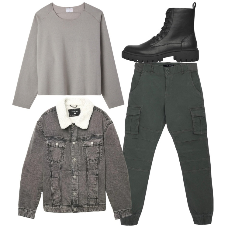 Outfit uomo - I cargo. Stile Casual per Tutti i giorni. Abbinamento con pantaloni cargo, anfibi, felpe, cappotti.