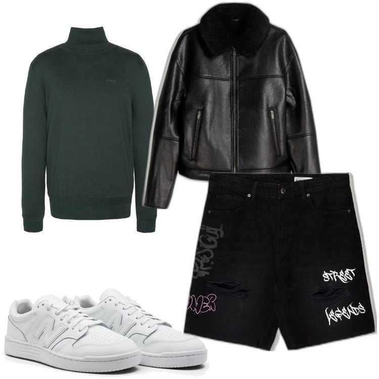 Outfit hombre - gants moda. Estilo Urban para Noche especial. Combinación con sneakers, bermudas, prendas de punto, chaquetas.