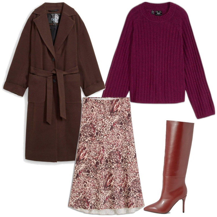 Outfit femme - Glamour #9637. Style Glamour pour Tous les jours. Assortir avec manteaux, pulls, jupes, bottes.