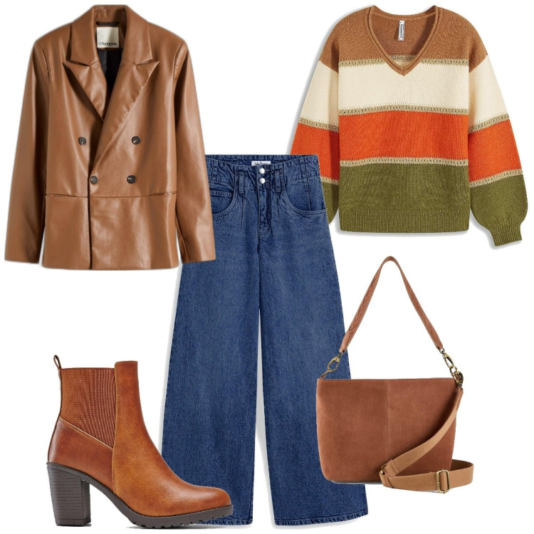 Outfit femme - Basique #6348. Style Basique pour Tous les jours. Assortir avec jeans, bottines, pulls, blazers, sacs à main.
