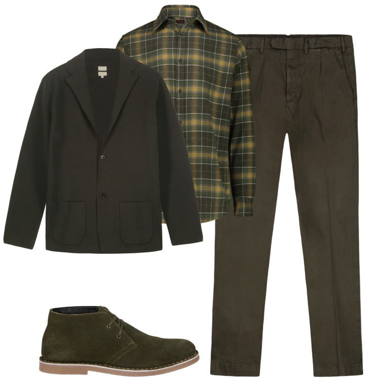 Outfit uomo - Monochrome. Stile Urban per Tutti i giorni. Abbinamento con pantaloni, stivali e stivaletti, giacche, camicie.