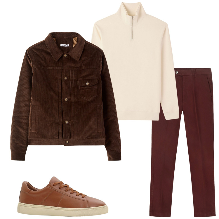 Outfit uomo - Tutti i giorni. Stile Urban per Tutti i giorni. Abbinamento con sneakers, felpe, cappotti, pantaloni chino.