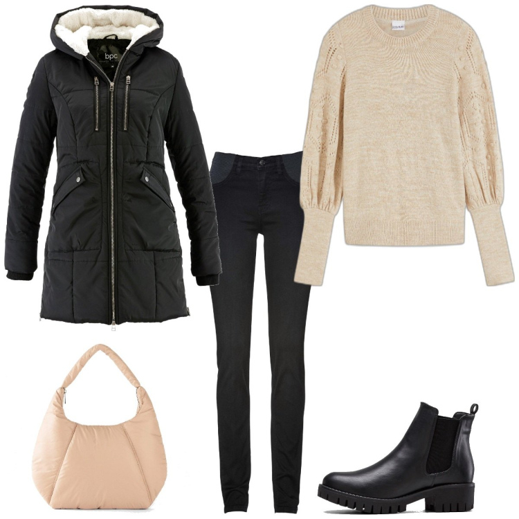 Outfit femme - Basique #6359. Style Basique pour Tous les jours. Assortir avec pulls, jeans, manteaux, sacs à main, boots.