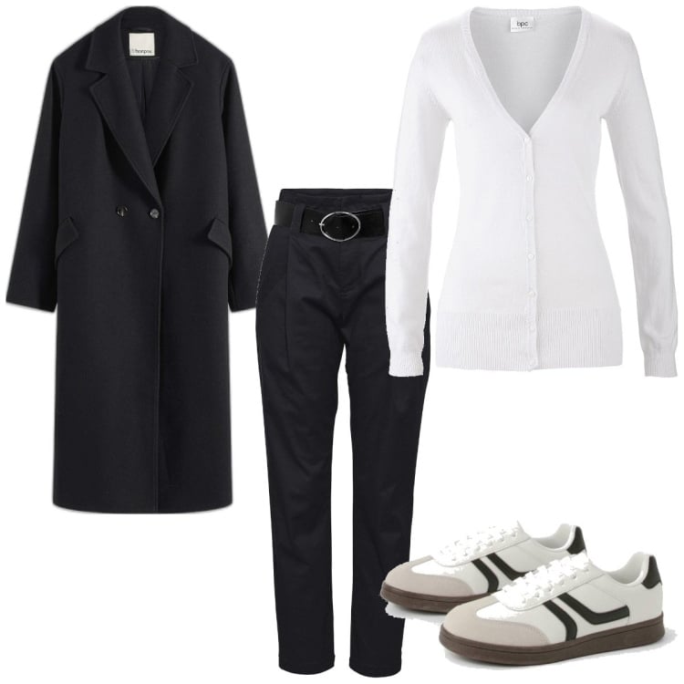 Outfit femme - Basique #6364. Style Basique pour Tous les jours. Assortir avec pantalon , pulls, manteaux, sneakers.