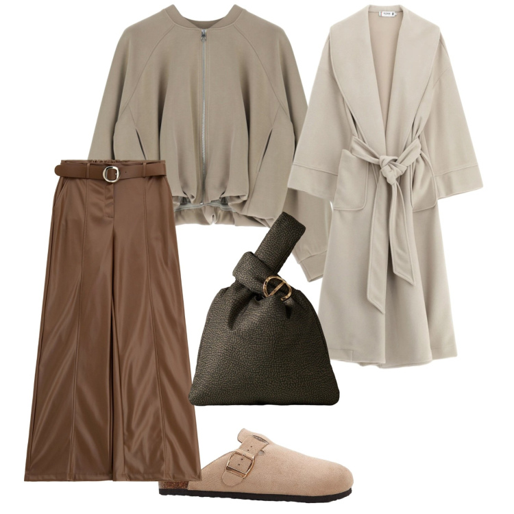 Outfit donna - Con molto relax. per Tutti i giorni. Abbinamento con pantofole, cappotti, pantaloni, felpe, borse a mano.