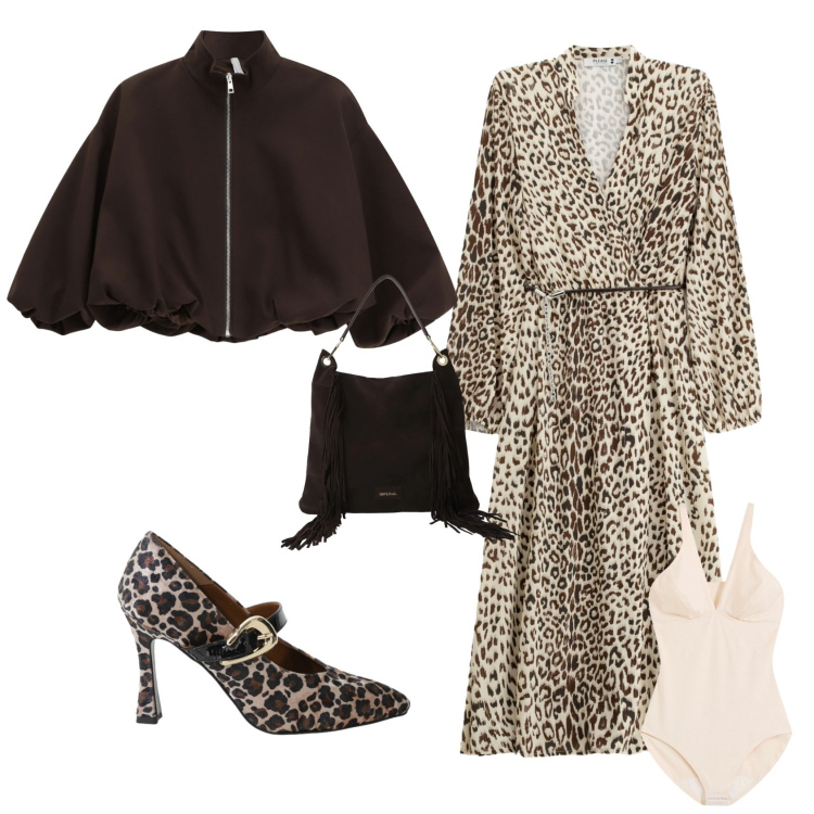 Outfit donna - Chic serata evento speciale. Stile Chic per Serata fuori. Abbinamento con body, vestiti midi/longuette, bomber, borse a spalla, décolleté.