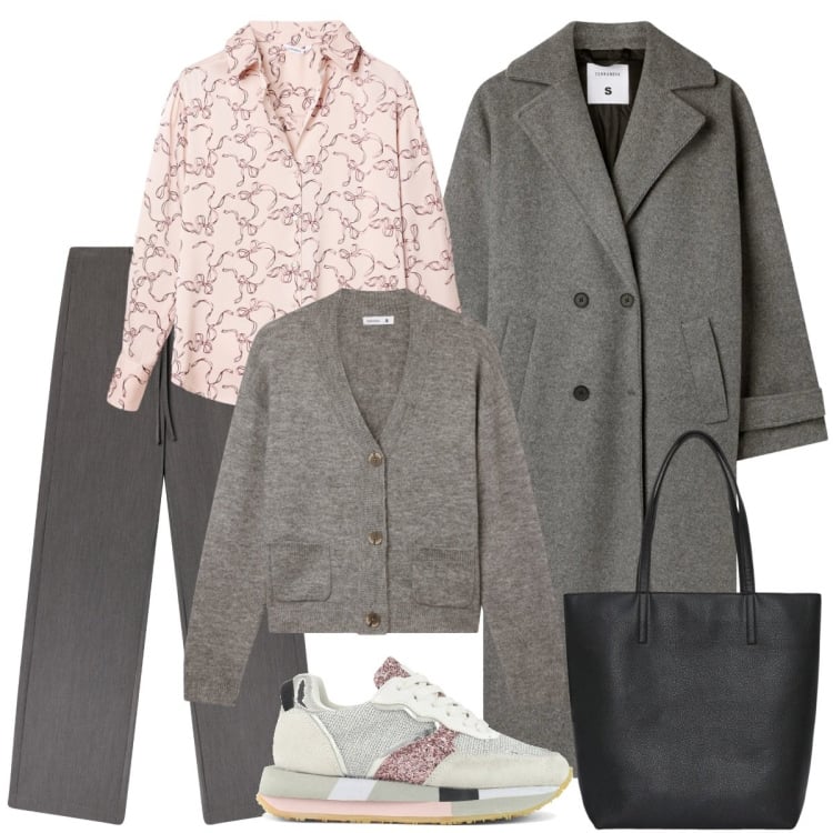 Outfit donna - Terranova black Friday. Stile Basic per Tutti i giorni. Abbinamento con cardigans, pantaloni, camicie, cappotti, borse tote, sneakers.