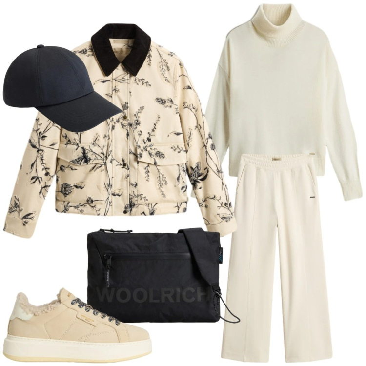 Outfit donna - Soft style. Stile Casual chic per Tutti i giorni. Abbinamento con maglieria, cappotti, pantaloni, sneakers, borse a tracolla, cappelli.