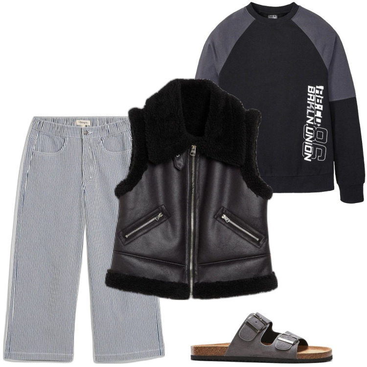 Outfit homme - Casual #19456. Style Casual pour Tous les jours. Assortir avec jean slim, pantoufles, sweat-shirts, manteaux.