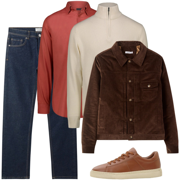 Outfit uomo - Natale coi tuoi. Stile Trendy per Tutti i giorni. Abbinamento con sneakers, jeans, cappotti, camicie, maglieria.