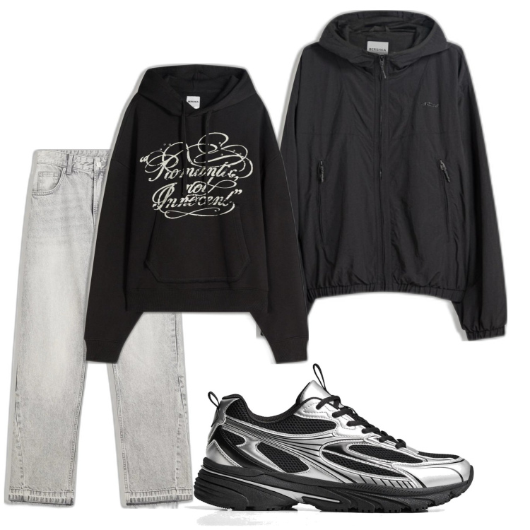 Outfit hombre - Urban look. Estilo Urban para Todos los días. Combinación con sneakers, sudaderas con capucha, chaquetas, vaqueros rectos.