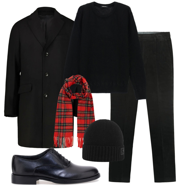 Outfit uomo - Presentazione del libro!. Stile Casual per Serata speciale. Abbinamento con maglieria, berretti, sciarpe, pantaloni, cappotti, scarpe stringate.