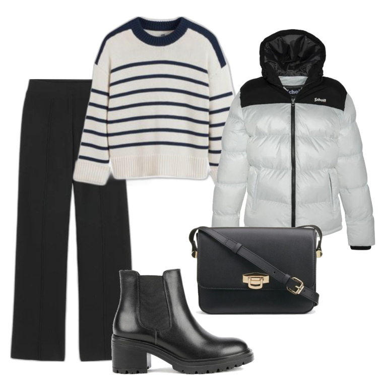 Outfit mujer - Urban look. Estilo Urban para Todos los días. Combinación con prendas de punto, pantalones, blazers, bandoleras, botines chelsea.