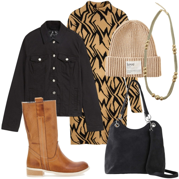 Outfit donna - Stivali Mon Dieu. Stile Trendy per Tutti i giorni. Abbinamento con vestiti, blazer, berretti, borse a mano, collane, anfibi.