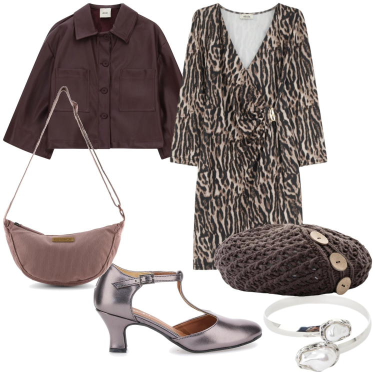 Outfit donna - Cerimonia abbastanza originale. Stile Trendy per Cerimonia. Abbinamento con berretti, vestiti corti, blazer, braccialetti, décolleté, borse a tracolla.