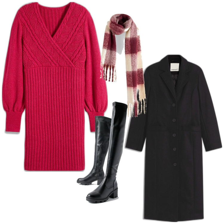 Outfit femme - Basique #6517. Style Basique pour Tous les jours. Assortir avec robes, manteaux, écharpes, bottes.