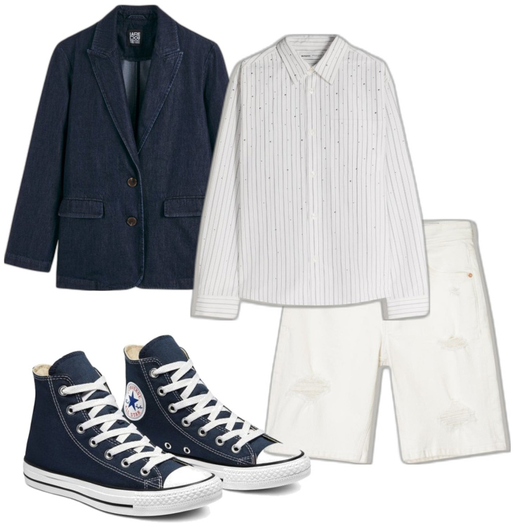 Outfit hombre - Urban #5902. Estilo Urban para Todos los días. Combinación con sneakers, bermudas, chaquetas, camisas.