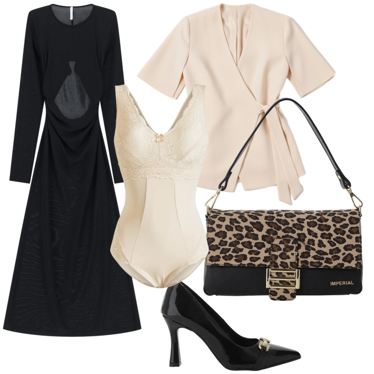 Outfit donna - Un blazer alternativo. Stile Bon Ton per Ufficio. Abbinamento con body, bluse, vestiti lunghi, borse a spalla, décolleté.