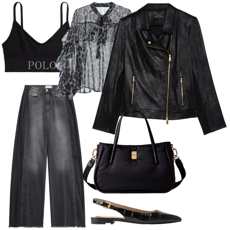 Outfit donna - Trasparenze. per Serata fuori. Abbinamento con jeans, bluse, shopping bag, reggiseni, ballerine, giacche.