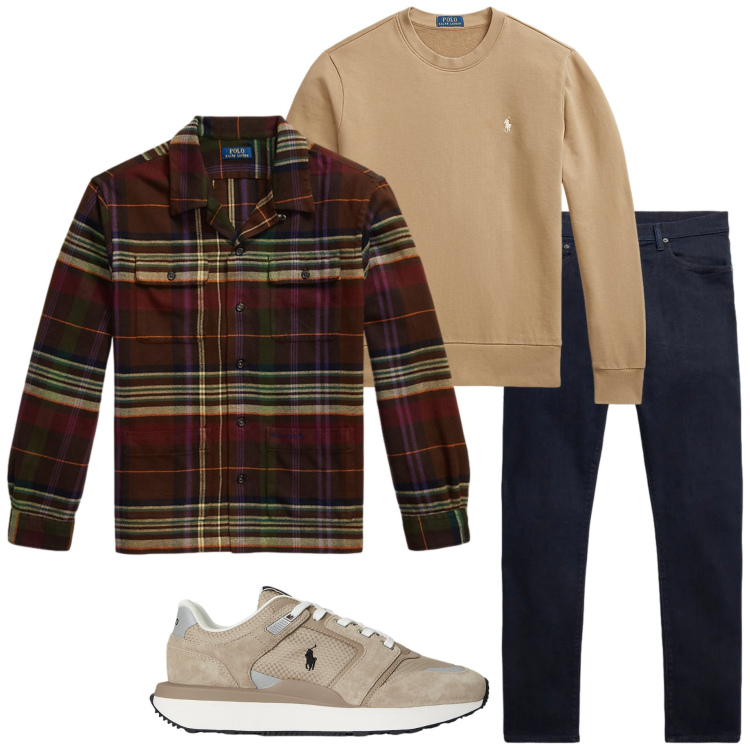 Outfit uomo - Casual chic. Stile Casual per Tutti i giorni. Abbinamento con felpe, jeans, giacche, sneakers.