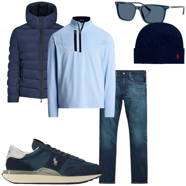 Outfit uomo - Gennaio è arrivato. Stile Urban per Tutti i giorni. Abbinamento con berretti, sneakers, occhiali da sole, jeans, pullovers, bomber.