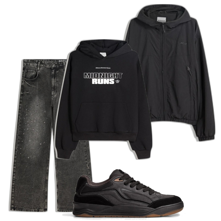 Outfit hombre - Casual look. Estilo Casual para Todos los días. Combinación con chaquetas, sneakers, pantalones, sudaderas con capucha.