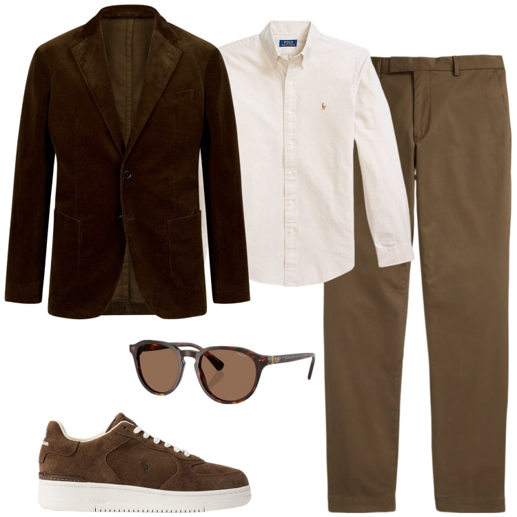 Outfit uomo - City. Stile Urban per Tutti i giorni. Abbinamento con occhiali da sole, pantaloni, sneakers, camicie, giacche.