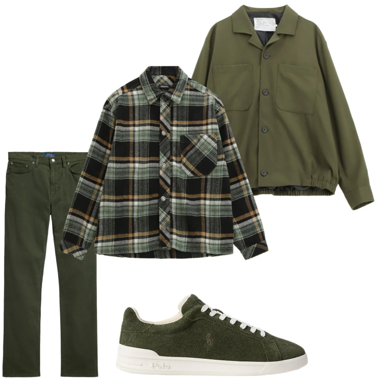 Outfit uomo - Guardaroba versatile. Stile Casual per Tutti i giorni. Abbinamento con cappotti, camicie, sneakers, pantaloni.