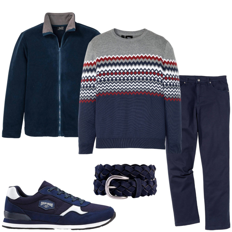 Outfit uomo - Gennaio in arrivo. Stile Urban per Tutti i giorni. Abbinamento con pantaloni, sneakers, maglieria, giacche, cinture.