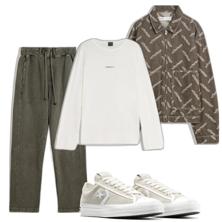 Outfit hombre - Urban look. Estilo Urban para Todos los días. Combinación con sneakers, pantalones, chaquetas, camiseta.