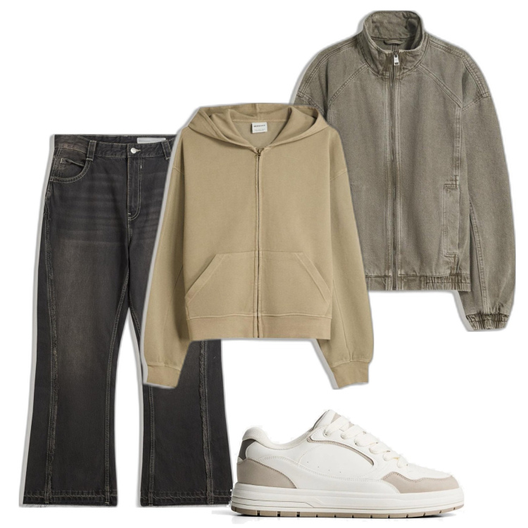 Outfit hombre - Casual look. Estilo Casual para Todos los días. Combinación con sudaderas, chaquetas, vaqueros, sneakers.