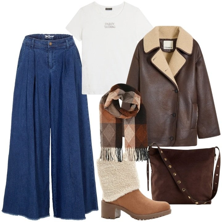 Outfit donna - Il potere del punto vita - FDCI. Stile Urban per Tutti i giorni. Abbinamento con shopping bag, gonne, stivaletti, blazer, sciarpe, t-shirt.