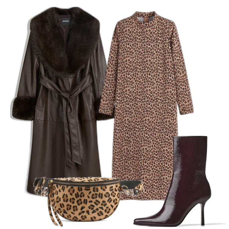 Outfit mujer - Étnico #1466. Estilo Étnico para Todos los días. Combinación con vestidos largos, abrigos, riñoneras, botines.