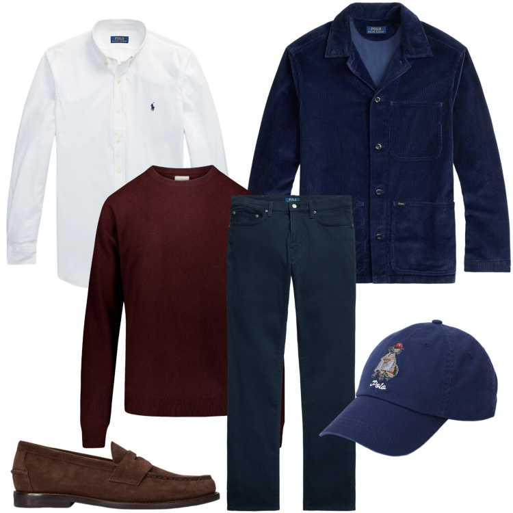 Outfit uomo - La giacca importante. Stile Casual per Ufficio. Abbinamento con camicie, scarpe stringate, giacche, pantaloni, cappelli, maglieria.